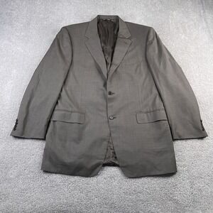 Canali Jacket Mens‎ 44 US 54 EU Long Brown Wool Sport Coat Blazer Made in Italy